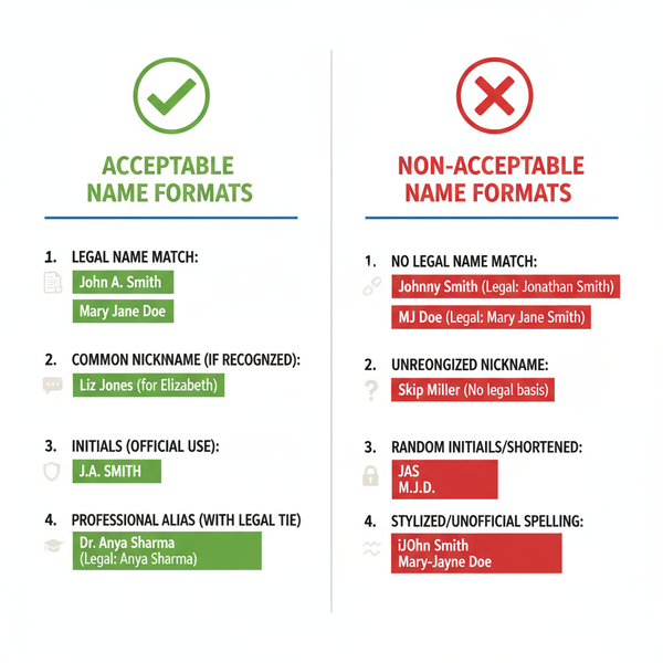 Meta Verified Name Requirements and Matching Rules