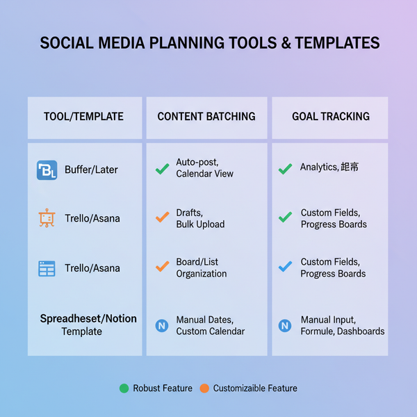 Monday Social Media Planner: Weekly Content Organization Tip