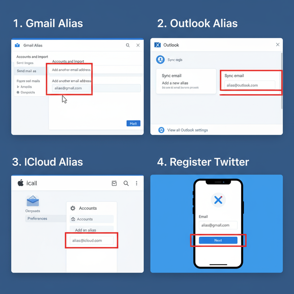 Manage Multiple Twitter Accounts Using One Email Address