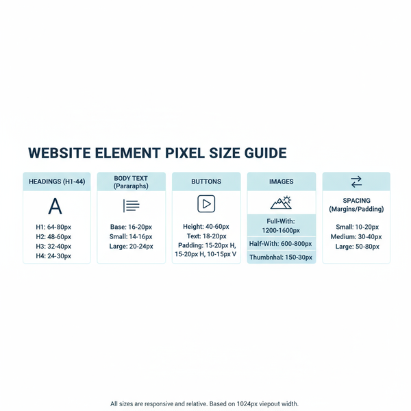 Best PX Size for Website Design and Layout