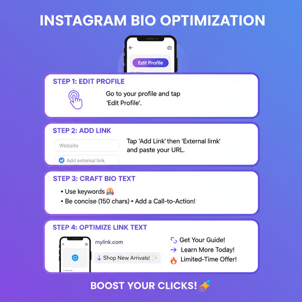 Optimize Your Bio Link in Instagram for More Clicks