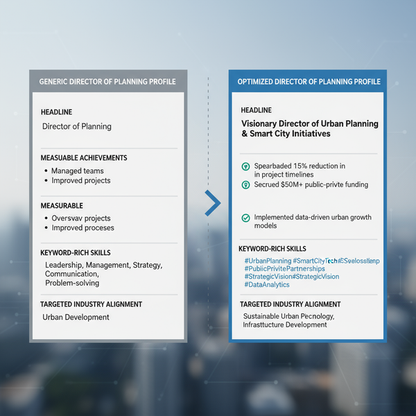 LinkedIn Profile Optimization for Directors of Planning