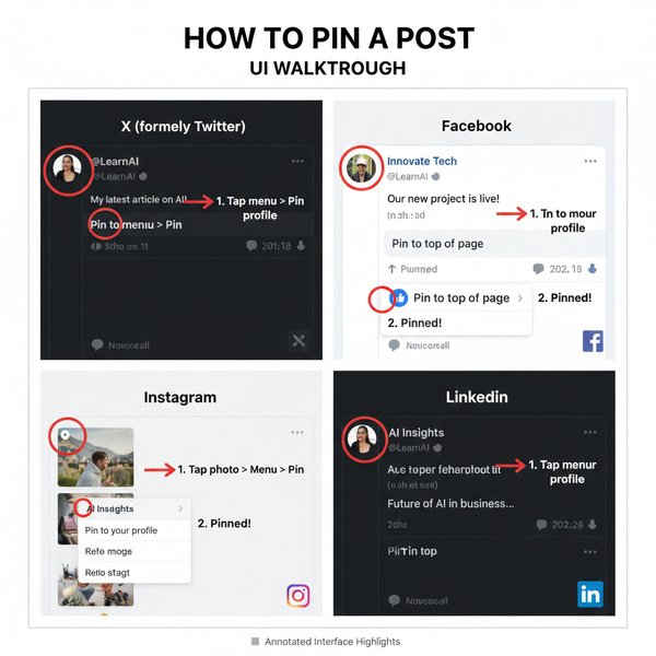 Pinned Post Meaning and How to Use It on Social Media