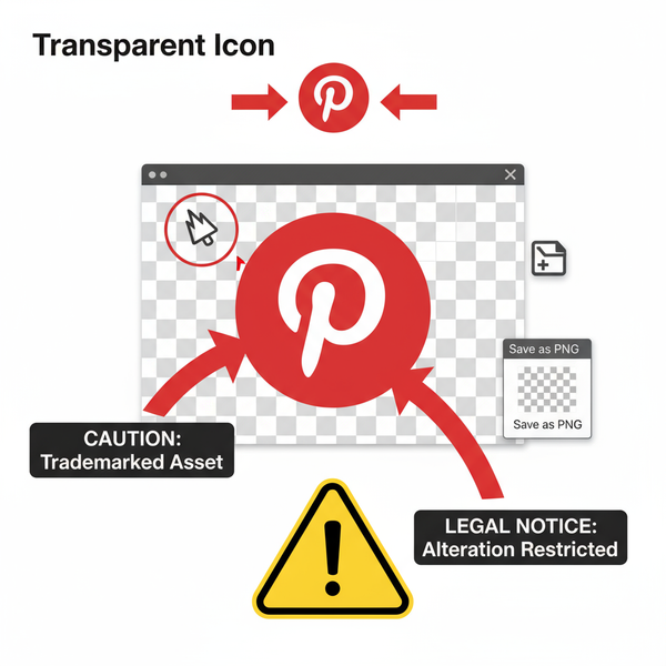 Pinterest Transparent Logo Guide for Branding Use