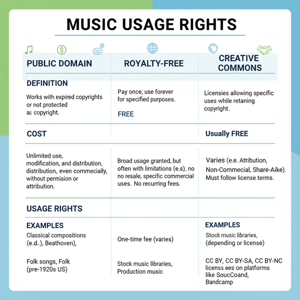 Public Domain Music for Videos Guide for Creators