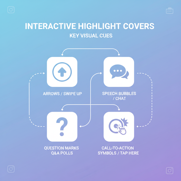 Design Questions Instagram Highlight Covers for Engagement