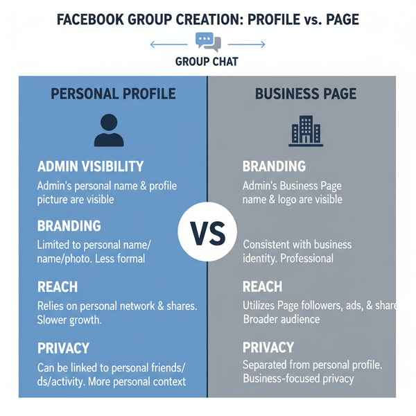 Should I Create a Facebook Group From My Personal Account