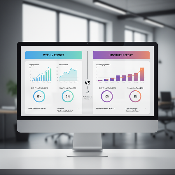 Social Media Analytics Template for Marketing Reports