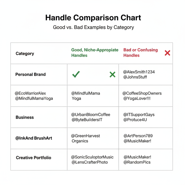 Social Media Handles Example Guide and Tips for Choosing
