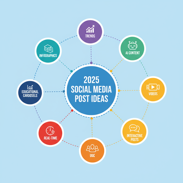 50 Social Media Post Ideas for 2025 to Increase Engagement