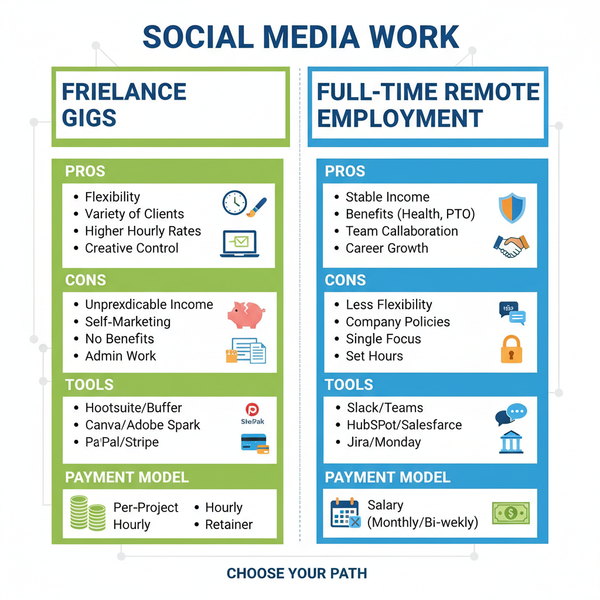 How to Start a Social Media Work From Home Job