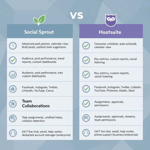 Social Sprout vs Hootsuite: Detailed Feature and Pricing Com