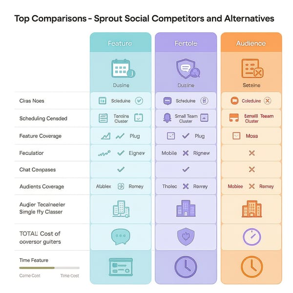 Top Sprout Social Competitors and Alternatives: Features, Pricing, and Best Picks