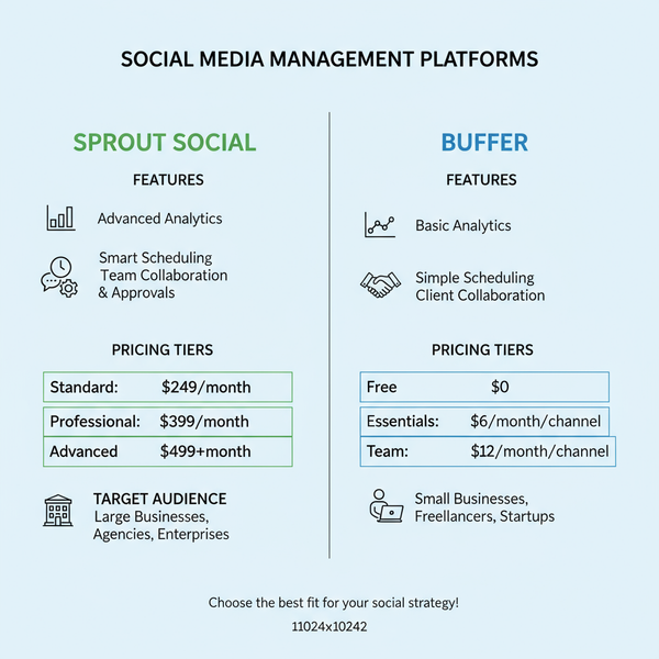 Sprout Social vs Buffer: Social Media Management Compared