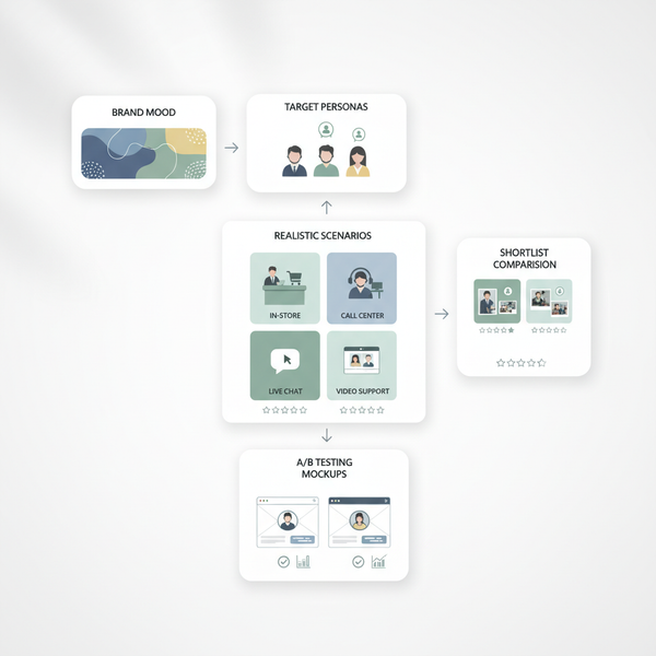 How to Choose Stock Photos for Customer Service Branding