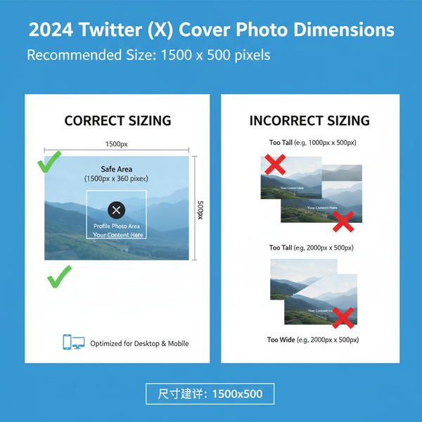 Twitter Cover Photo Size and Dimensions Guide 2024