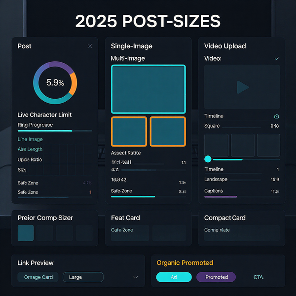 Twitter Post Size Guide (2025): Image, Video, and Text Specs for X