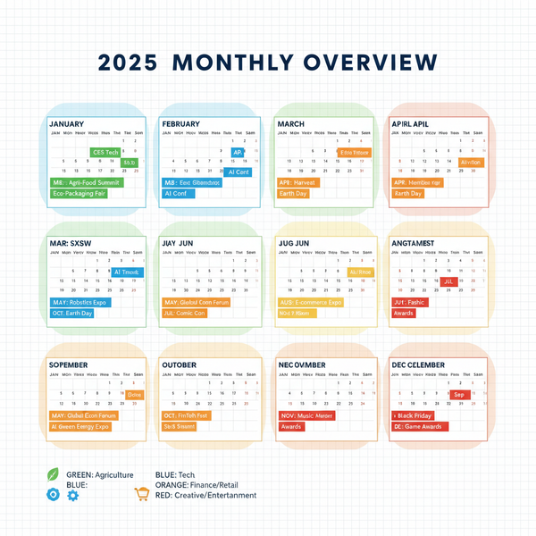 2025 Content Calendar for Marketers and Creators