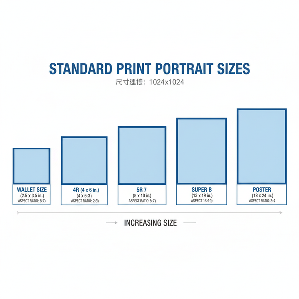 Portrait Sizes Guide for Photographers and Designers