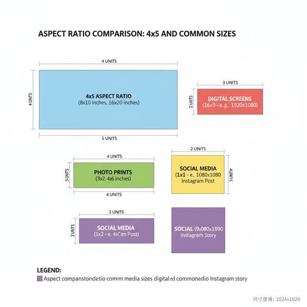 4x5 Pixel Dimensions Guide for Digital and Print Design
