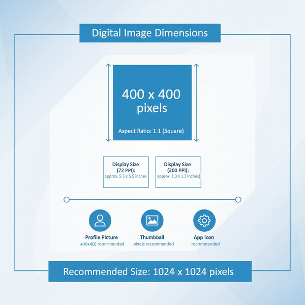 400 x 400 Pixels Guide for Digital Design and Web Use