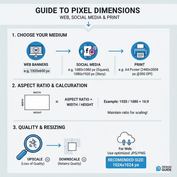 Dimensions and Pixels Explained for Web and Print Use