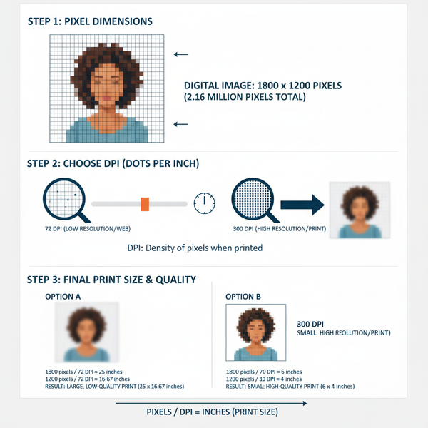 Portrait Pixel Size Guide for Web and Print Quality