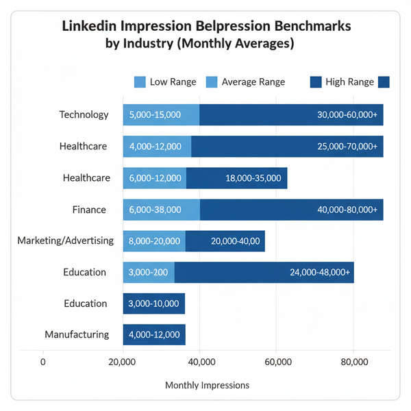 LinkedIn Impressions Benchmark and Engagement Guide