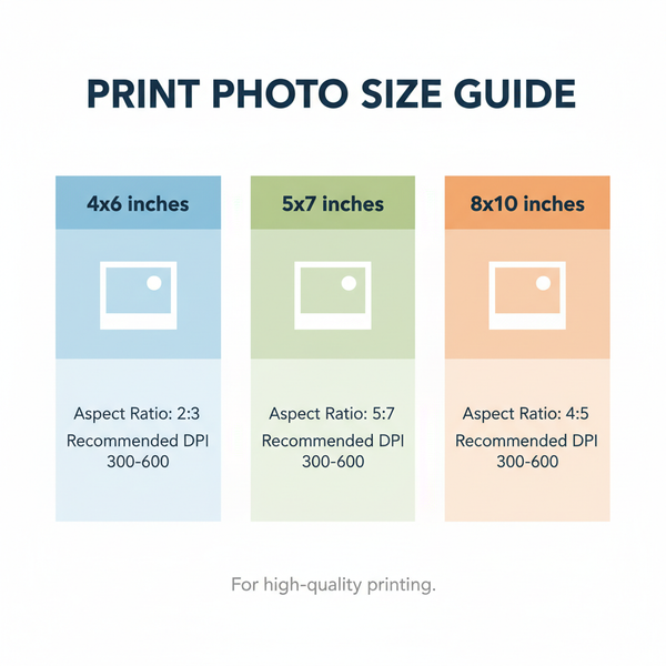 Standard Photo Sizes for Print and Digital Use