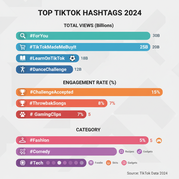 What TikTok Hashtags Get the Most Views in 2024
