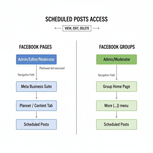 How to Find Scheduled Posts on Facebook Pages and Groups