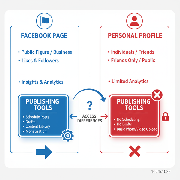 Where to Find Publishing Tools on Facebook Pages