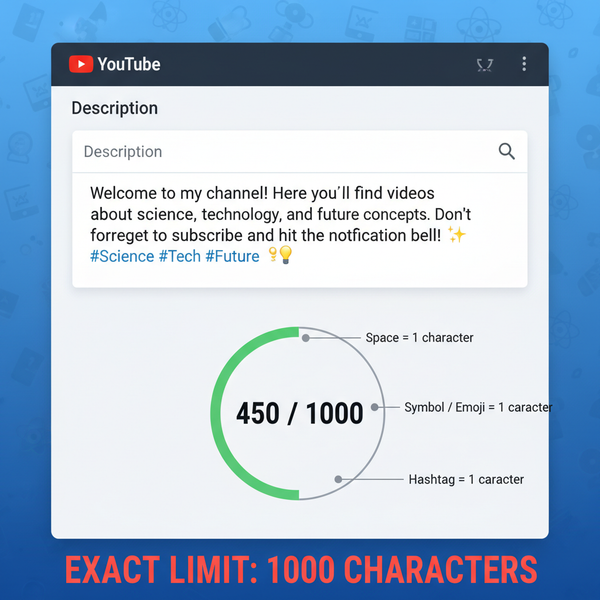 YouTube Channel Description Character Limit Guide