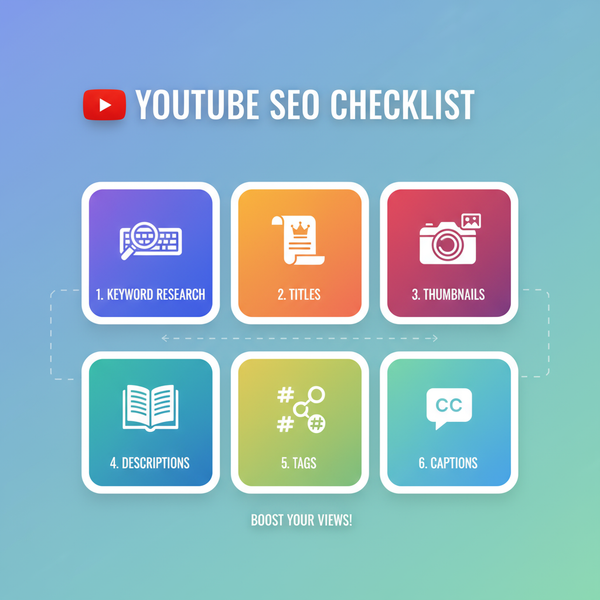 YouTube SEO Checklist to Improve Video Rankings