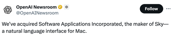 OpenAI Acquires macOS Vendor, Targets GPT OS — Microsoft Drops the Act