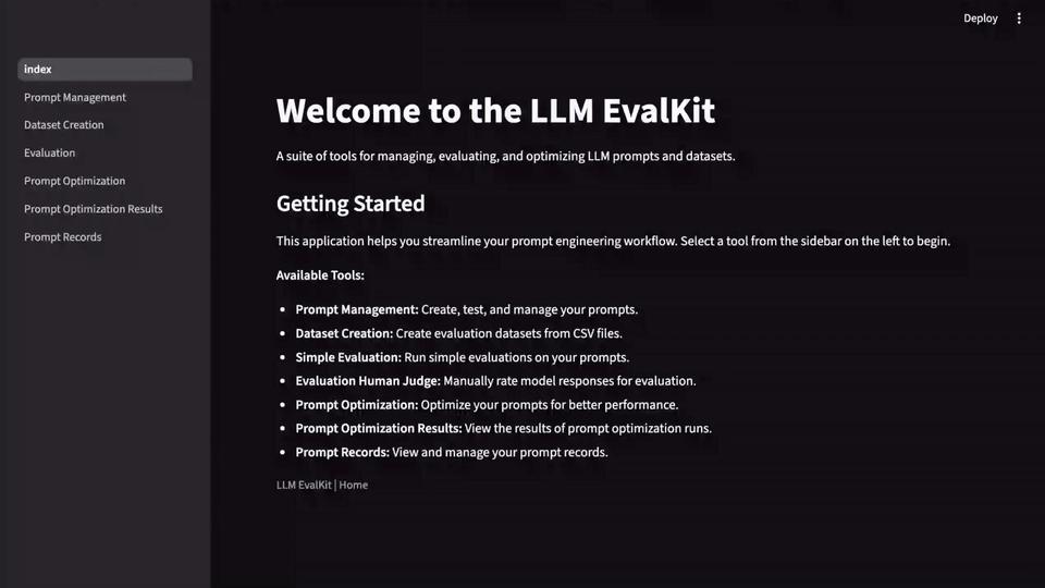 Introduction to LLM-Evalkit