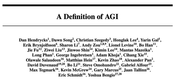 AGI Now Has a Quantitative Benchmark! Led by Bengio, Progress at 58%