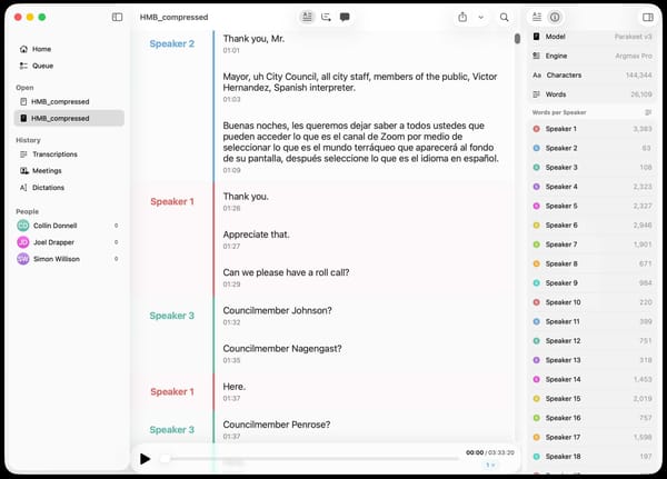 MacWhisper Now Supports Automatic Speaker Recognition