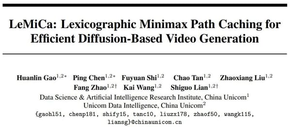 NeurIPS 2025 Spotlight | China Unicom Accelerates Diffusion Models with Global Optimization